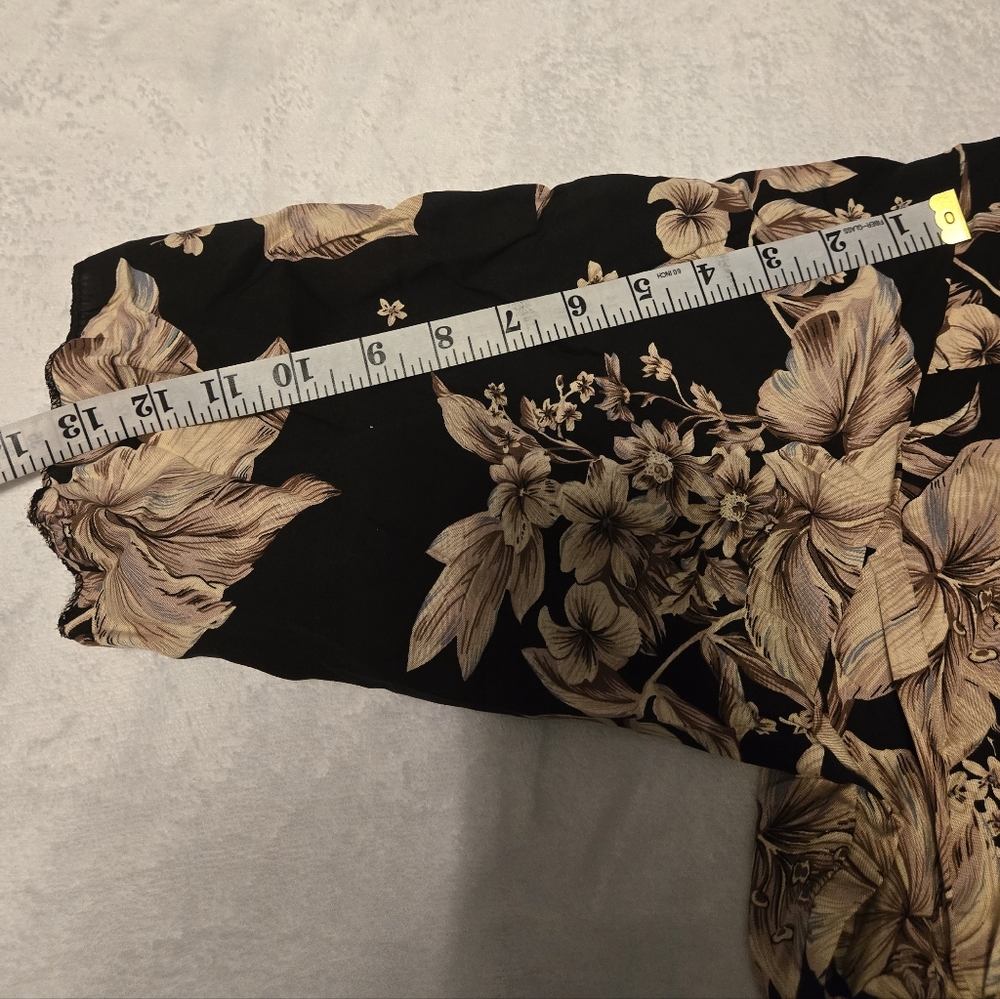 NWT Haute Edition Dress Floral Women's Size 2X Color Black/Bronw - Picture 6 of 12